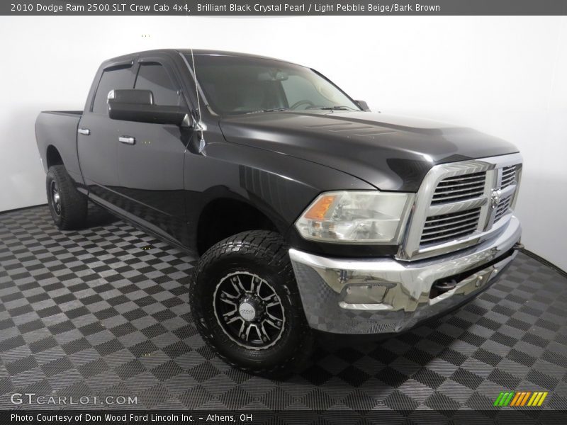 Brilliant Black Crystal Pearl / Light Pebble Beige/Bark Brown 2010 Dodge Ram 2500 SLT Crew Cab 4x4