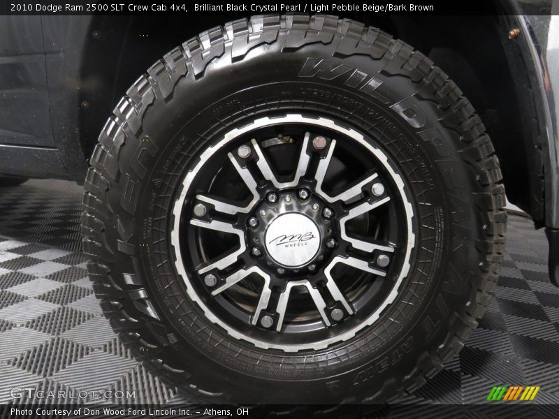Brilliant Black Crystal Pearl / Light Pebble Beige/Bark Brown 2010 Dodge Ram 2500 SLT Crew Cab 4x4