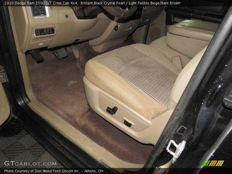 Brilliant Black Crystal Pearl / Light Pebble Beige/Bark Brown 2010 Dodge Ram 2500 SLT Crew Cab 4x4