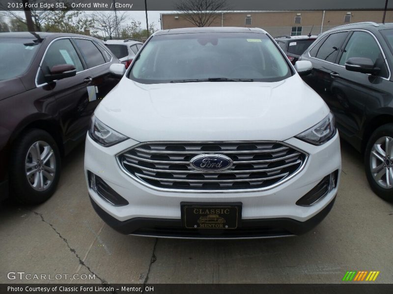 Oxford White / Ebony 2019 Ford Edge SEL