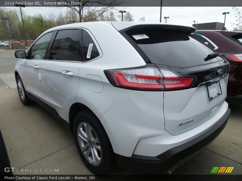 Oxford White / Ebony 2019 Ford Edge SEL