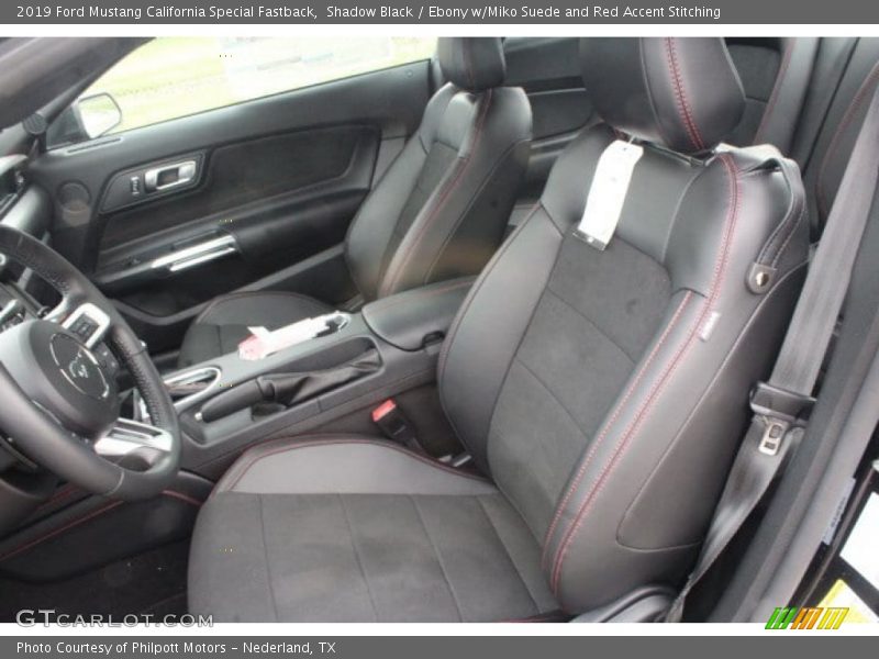 Front Seat of 2019 Mustang California Special Fastback
