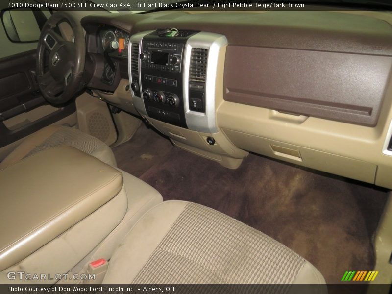 Brilliant Black Crystal Pearl / Light Pebble Beige/Bark Brown 2010 Dodge Ram 2500 SLT Crew Cab 4x4