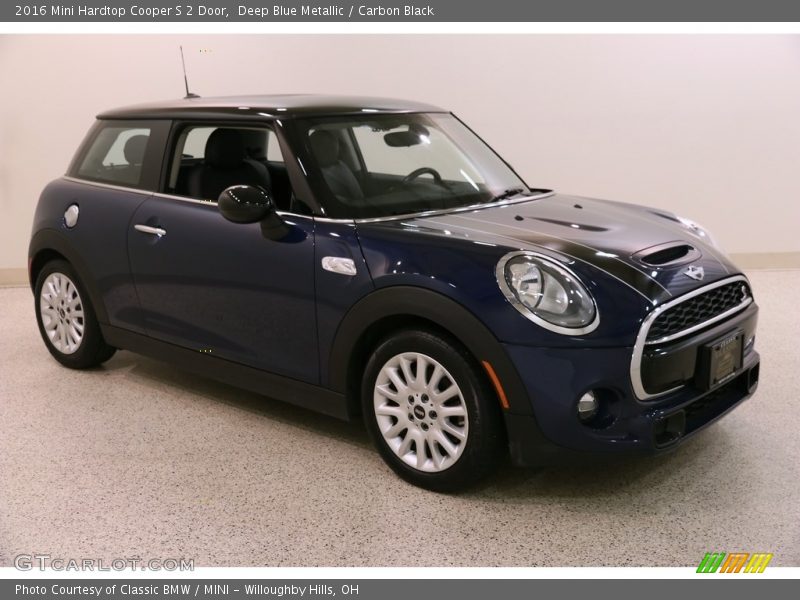 Deep Blue Metallic / Carbon Black 2016 Mini Hardtop Cooper S 2 Door