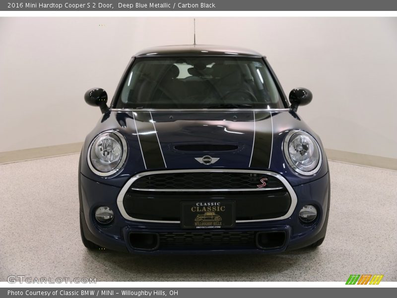 Deep Blue Metallic / Carbon Black 2016 Mini Hardtop Cooper S 2 Door