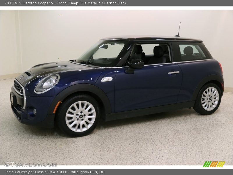 Deep Blue Metallic / Carbon Black 2016 Mini Hardtop Cooper S 2 Door