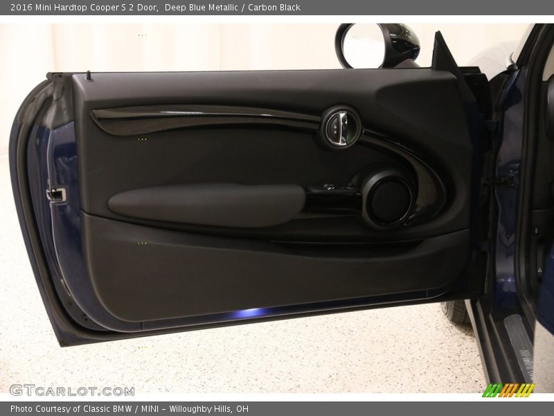 Deep Blue Metallic / Carbon Black 2016 Mini Hardtop Cooper S 2 Door