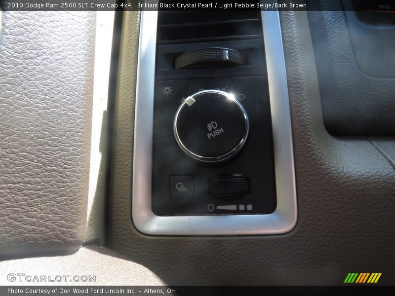Brilliant Black Crystal Pearl / Light Pebble Beige/Bark Brown 2010 Dodge Ram 2500 SLT Crew Cab 4x4