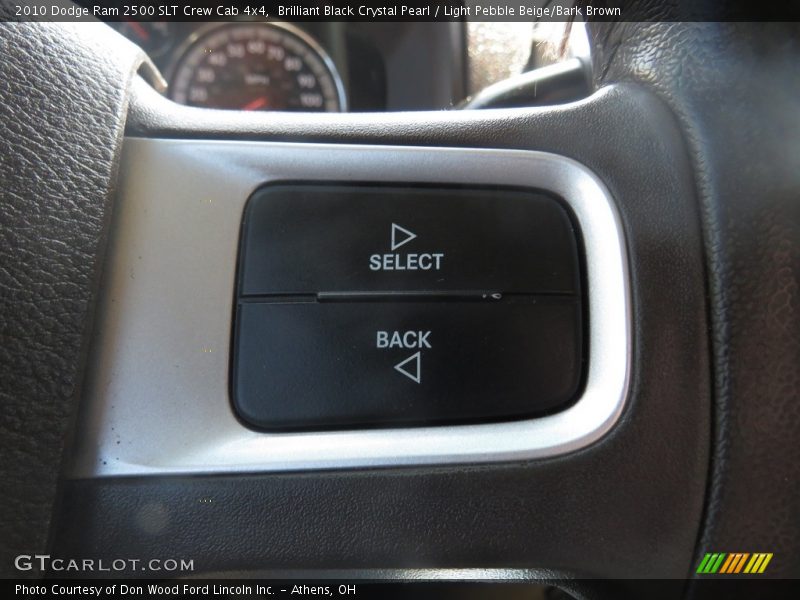 Brilliant Black Crystal Pearl / Light Pebble Beige/Bark Brown 2010 Dodge Ram 2500 SLT Crew Cab 4x4