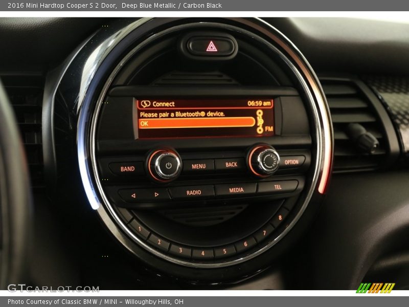 Deep Blue Metallic / Carbon Black 2016 Mini Hardtop Cooper S 2 Door