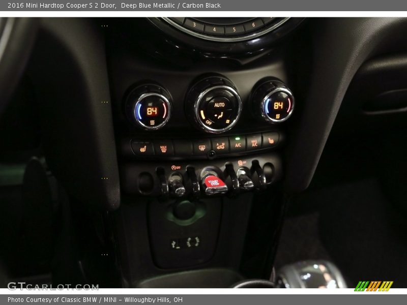 Deep Blue Metallic / Carbon Black 2016 Mini Hardtop Cooper S 2 Door