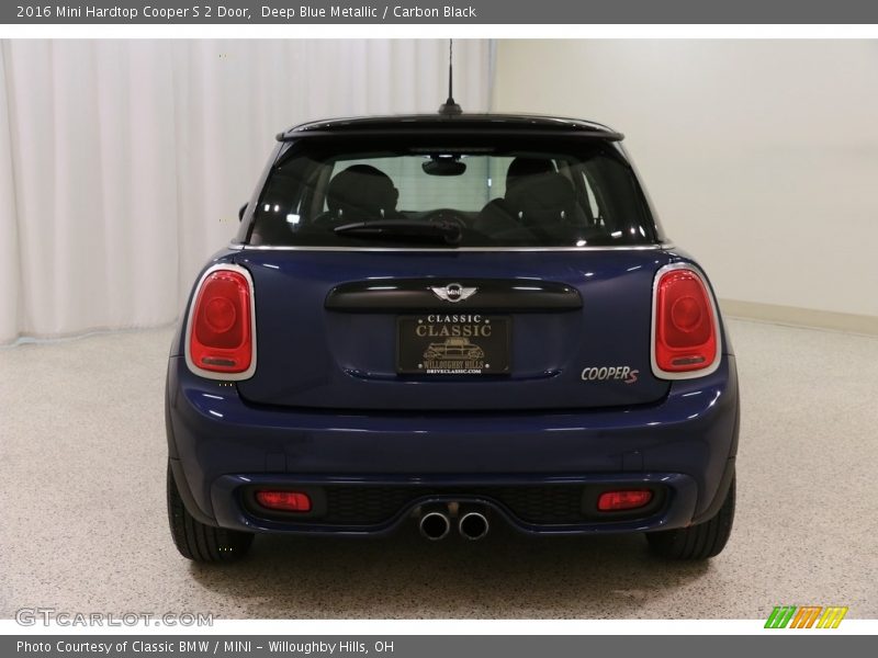 Deep Blue Metallic / Carbon Black 2016 Mini Hardtop Cooper S 2 Door