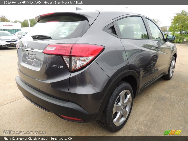 Modern Steel Metallic / Black 2019 Honda HR-V LX AWD