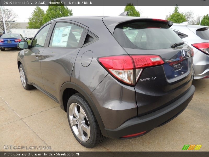 Modern Steel Metallic / Black 2019 Honda HR-V LX AWD