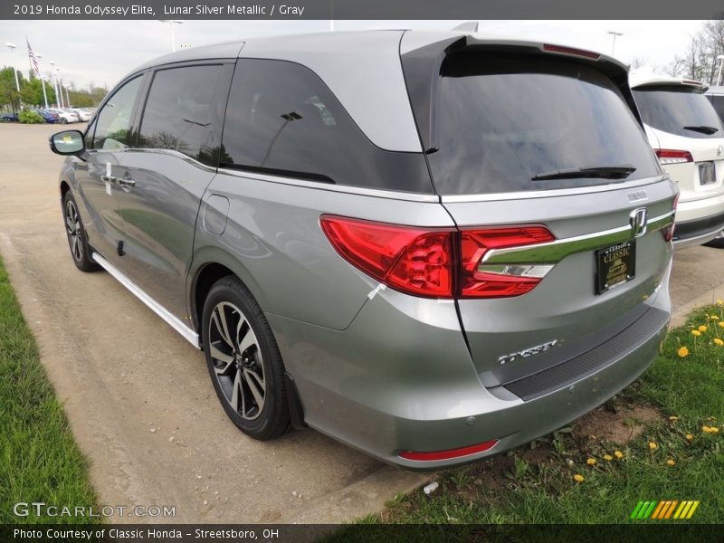 Lunar Silver Metallic / Gray 2019 Honda Odyssey Elite