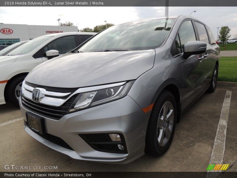 Lunar Silver Metallic / Mocha 2019 Honda Odyssey EX-L
