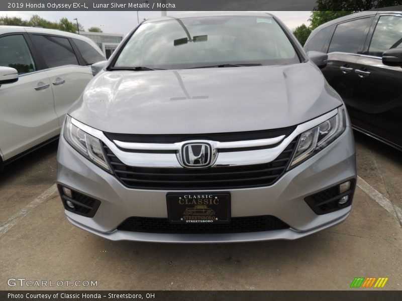 Lunar Silver Metallic / Mocha 2019 Honda Odyssey EX-L