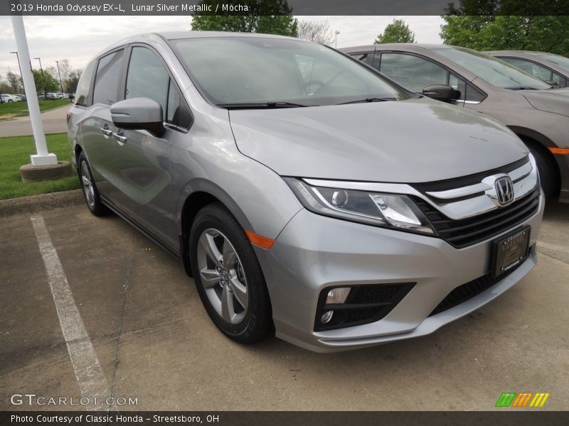 Lunar Silver Metallic / Mocha 2019 Honda Odyssey EX-L