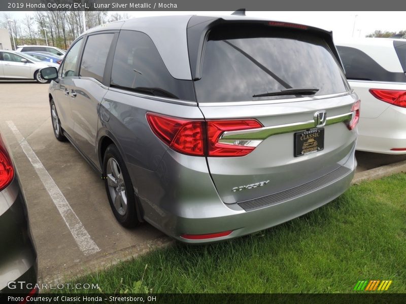 Lunar Silver Metallic / Mocha 2019 Honda Odyssey EX-L