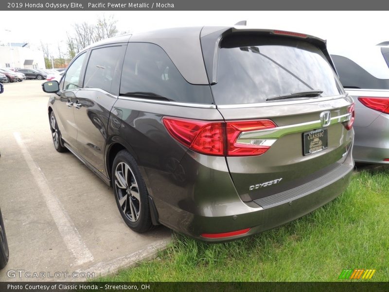 Pacific Pewter Metallic / Mocha 2019 Honda Odyssey Elite