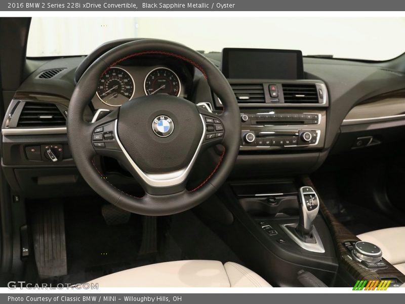 Black Sapphire Metallic / Oyster 2016 BMW 2 Series 228i xDrive Convertible
