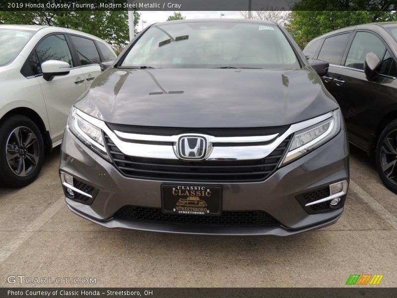 Modern Steel Metallic / Gray 2019 Honda Odyssey Touring