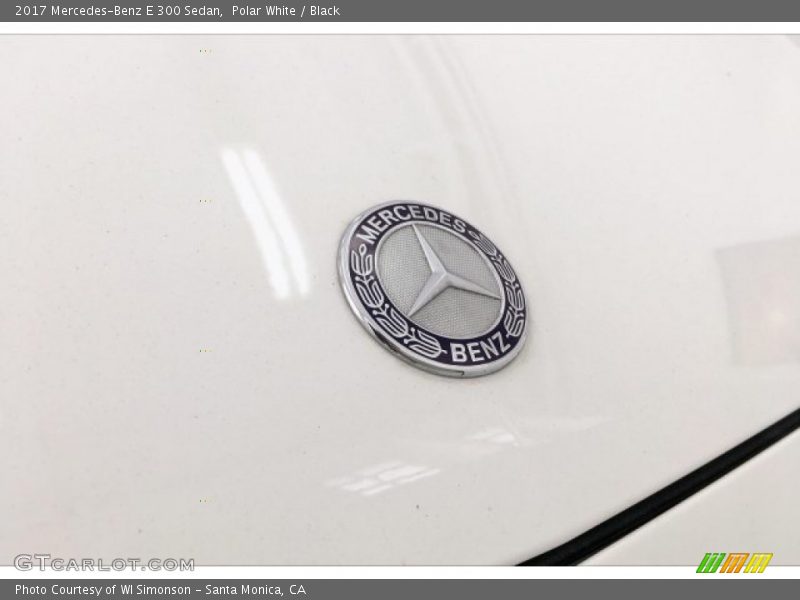 Polar White / Black 2017 Mercedes-Benz E 300 Sedan
