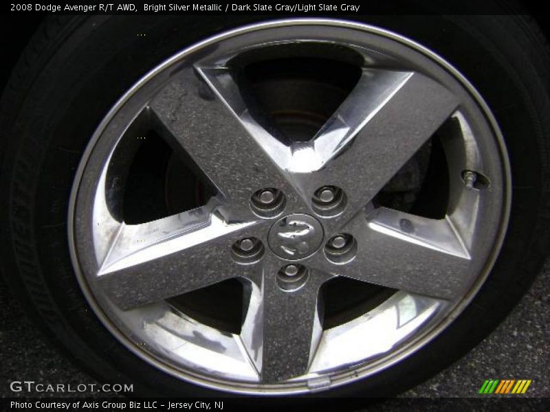 Bright Silver Metallic / Dark Slate Gray/Light Slate Gray 2008 Dodge Avenger R/T AWD