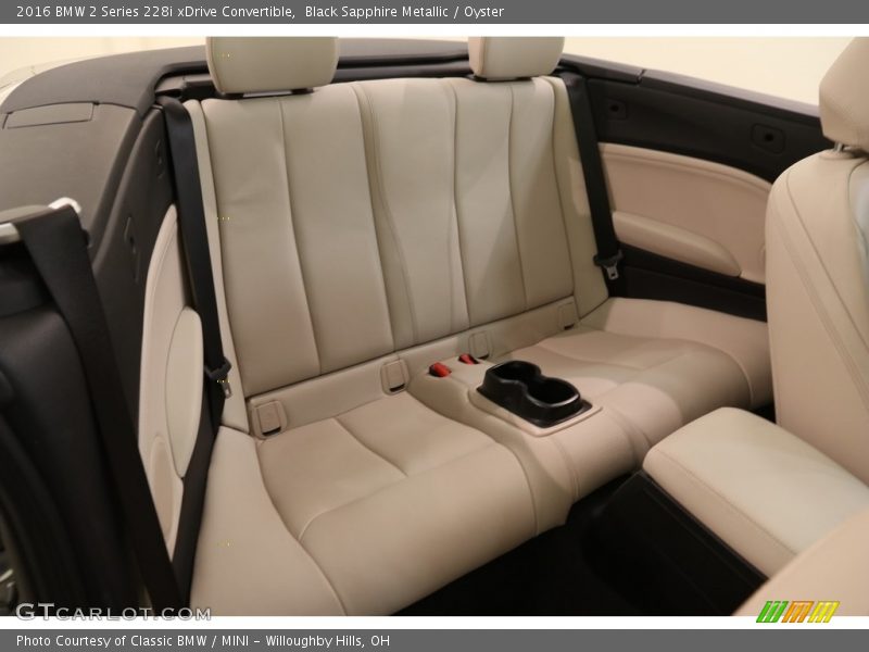 Black Sapphire Metallic / Oyster 2016 BMW 2 Series 228i xDrive Convertible