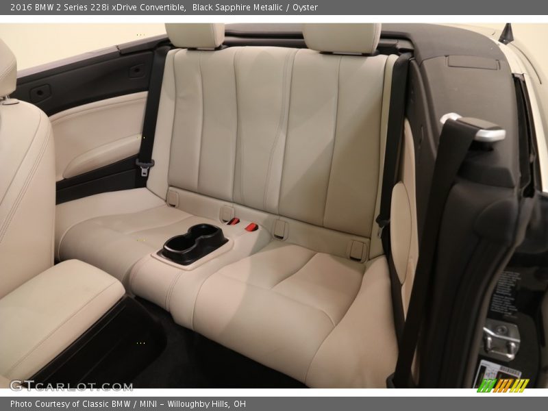 Black Sapphire Metallic / Oyster 2016 BMW 2 Series 228i xDrive Convertible