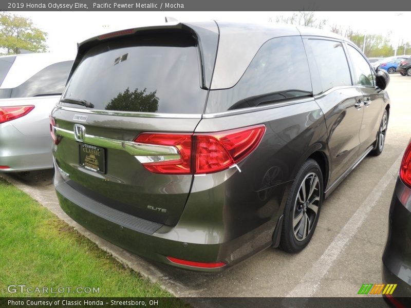 Pacific Pewter Metallic / Mocha 2019 Honda Odyssey Elite