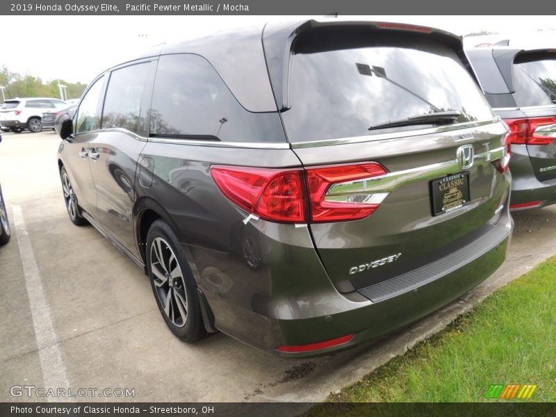 Pacific Pewter Metallic / Mocha 2019 Honda Odyssey Elite