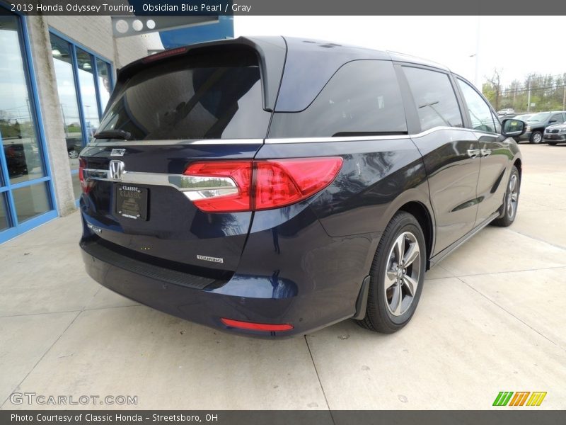 Obsidian Blue Pearl / Gray 2019 Honda Odyssey Touring
