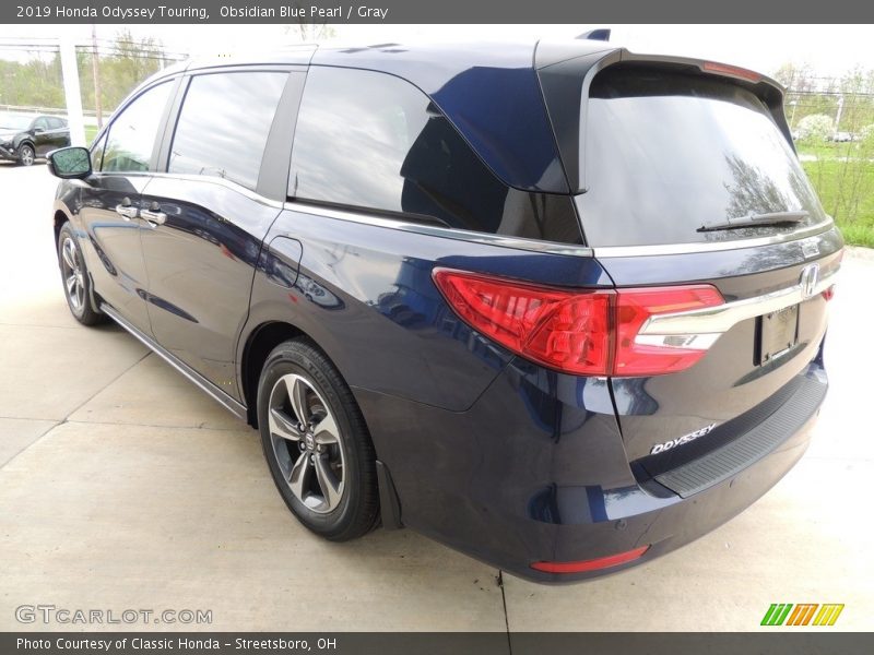 Obsidian Blue Pearl / Gray 2019 Honda Odyssey Touring