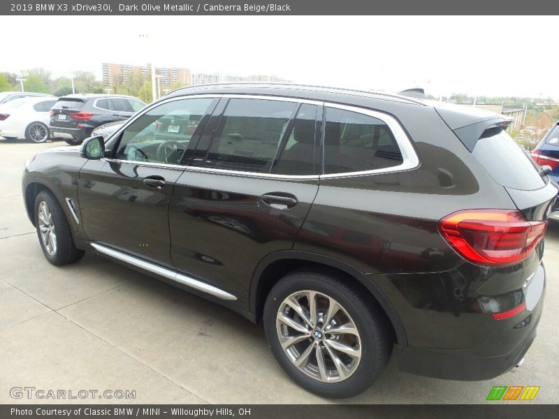 Dark Olive Metallic / Canberra Beige/Black 2019 BMW X3 xDrive30i