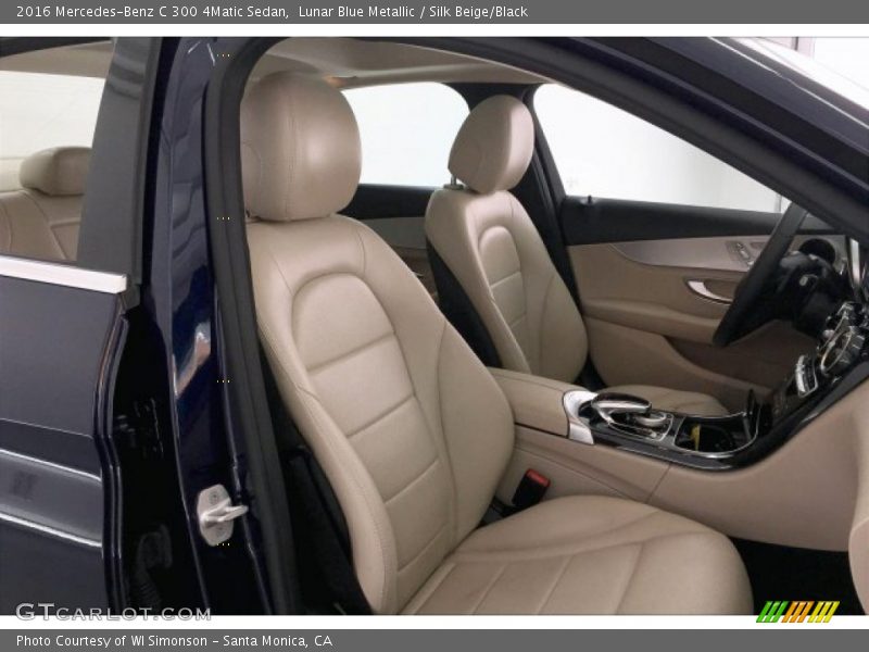 Lunar Blue Metallic / Silk Beige/Black 2016 Mercedes-Benz C 300 4Matic Sedan