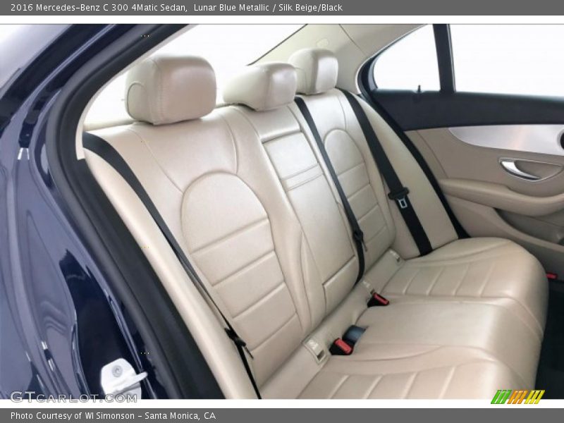 Lunar Blue Metallic / Silk Beige/Black 2016 Mercedes-Benz C 300 4Matic Sedan