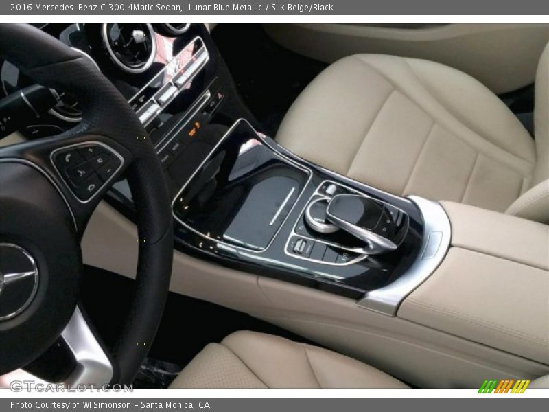 Lunar Blue Metallic / Silk Beige/Black 2016 Mercedes-Benz C 300 4Matic Sedan