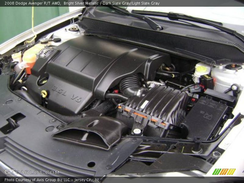 Bright Silver Metallic / Dark Slate Gray/Light Slate Gray 2008 Dodge Avenger R/T AWD
