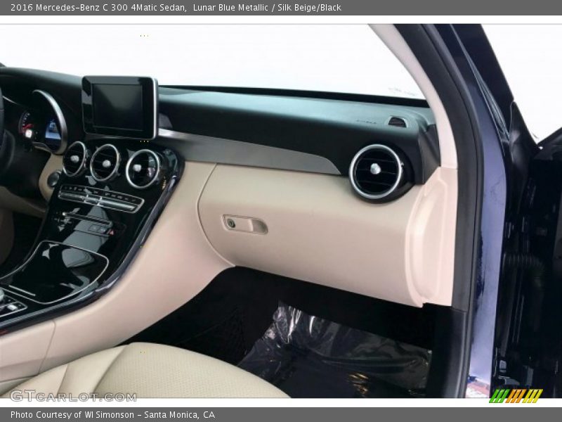 Lunar Blue Metallic / Silk Beige/Black 2016 Mercedes-Benz C 300 4Matic Sedan