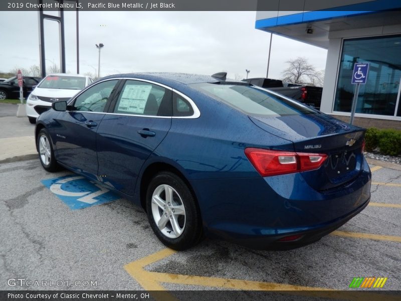 Pacific Blue Metallic / Jet Black 2019 Chevrolet Malibu LS