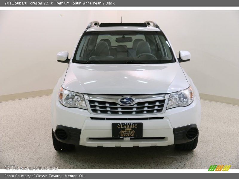 Satin White Pearl / Black 2011 Subaru Forester 2.5 X Premium