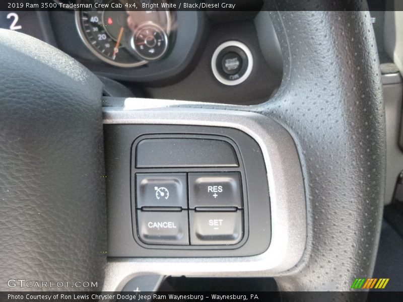 Bright White / Black/Diesel Gray 2019 Ram 3500 Tradesman Crew Cab 4x4