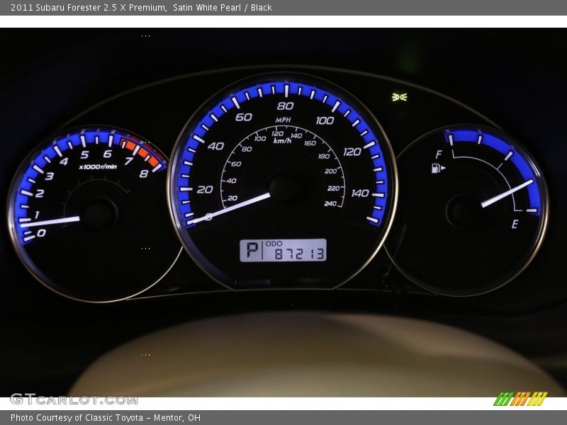 Satin White Pearl / Black 2011 Subaru Forester 2.5 X Premium