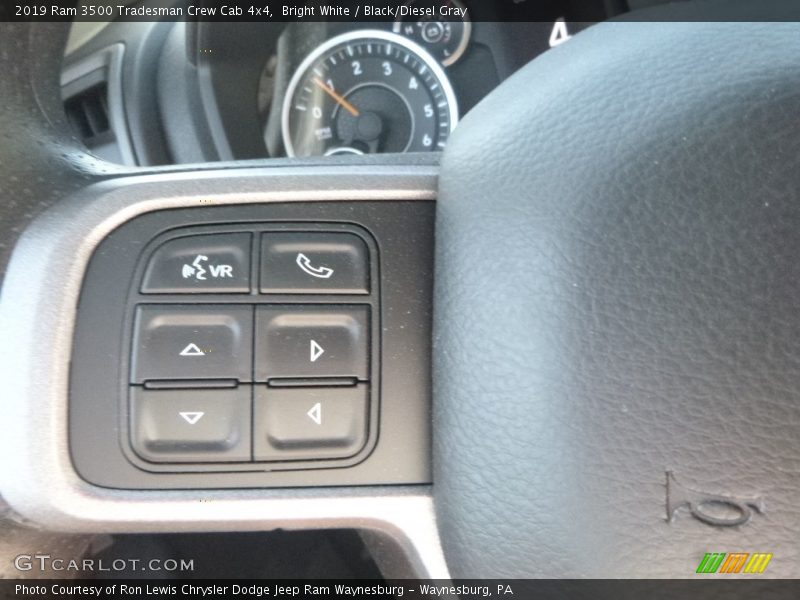 Bright White / Black/Diesel Gray 2019 Ram 3500 Tradesman Crew Cab 4x4