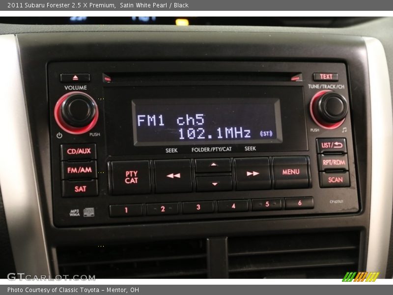 Satin White Pearl / Black 2011 Subaru Forester 2.5 X Premium