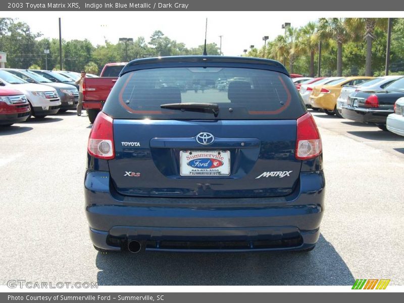 Indigo Ink Blue Metallic / Dark Gray 2003 Toyota Matrix XRS
