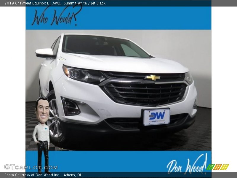 Summit White / Jet Black 2019 Chevrolet Equinox LT AWD