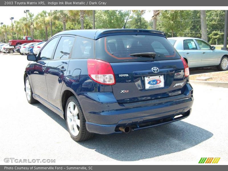 Indigo Ink Blue Metallic / Dark Gray 2003 Toyota Matrix XRS