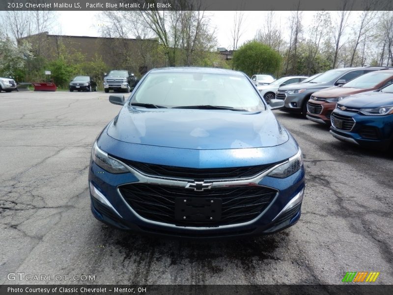 Pacific Blue Metallic / Jet Black 2019 Chevrolet Malibu LS